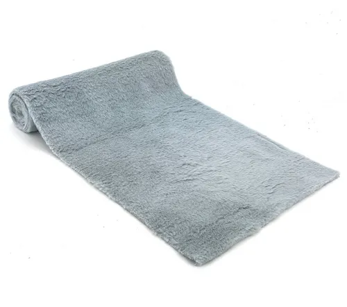 heimtexland Tischläufer Kunstfell Tischband Chalet Deko Winter Tischdeko (Typ902 1-tlg), Dekofell 28x200 cm I DIY Deko I Weihnachten I zuschneidbar