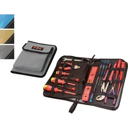 YPC BG00017BKGY ''ZipCaddy XL'' Werkzeug Organizer, Grau-Schwarz - Werkzeugkoffer/-Taschen mit 34 Halteschlaufen und wasserfestem Oxford 600D Material für optimale Werkzeugorganisation und Schutz bei jedem Wetter.