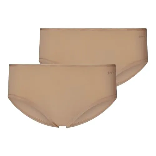 Skiny Damen Advantage Micro Panty 2er Pack Panties, Beige (Beige 2409), (Herstellergröße: 38)