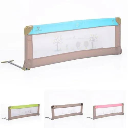 Cangaroo Bettschutzgitter 130 x 43,5 cm - Praktisches Bettgitter für zuhause und unterwegs, sorgt für Sicherheit beim Übergang zum Kinderbett und schützt Ihr Kind vor dem Herausfallen.