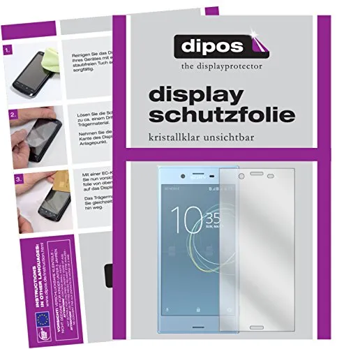 dipos I 2X Schutzfolie klar kompatibel mit Sony Xperia XZs Folie Displayschutzfolie