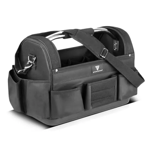 STAHLWERK Werkzeugtasche - Robuste Montagetasche mit 11 Außentaschen - Werkzeugtaschen: Strapazierfähige Tasche aus hochbelastbarem Polyester mit viel Stauraum und cleveren Details für effizientes Arbeiten.