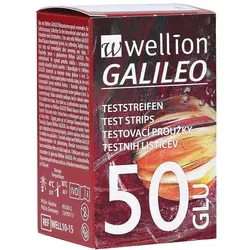 Wellion Galileo Blutzuckerteststreifen 50 St - Blutzuckermessgeräte, zuverlässige Teststreifen für präzise Blutzuckermessung, ideal für Diabetiker und gesundheitsbewusste Menschen.