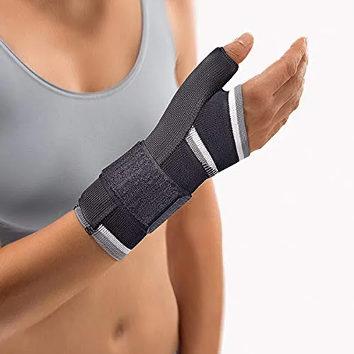 Bort Daumen-Hand-Bandage large schwarz - Bandage für Daumen und Hand, bietet optimale Stabilität und Unterstützung bei Verletzungen, ideal für aktive Menschen