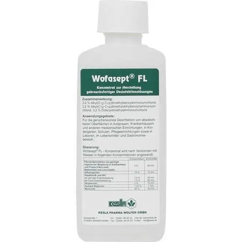 WOFASEPT FL Flächendesinfektionsmittel Konzentrat, 250 ml PZN 07338877