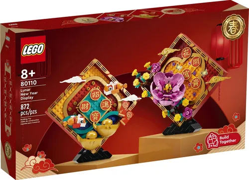 LEGO® 80110 Mondneujahrs Deko - Festliche Kreativität für 2023 - LEGO (R) Komplette Sets & Packs, 872 Teile für fantasievolles Basteln, ideal zur Verschönerung des Neujahrsfestes.