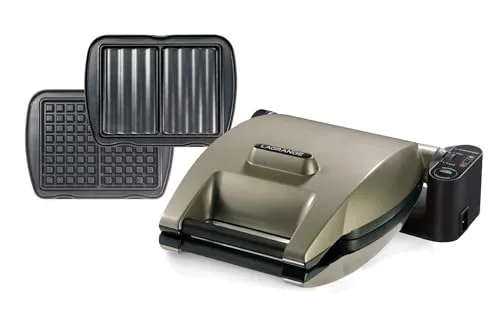 LAGRANGE Waffeleisen 019422 Premium Waffeln Taupe G + cm