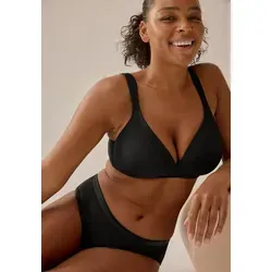 Naturana Bügelloser BH The Wednesday - Schwarz 75 - Funktionsunterwäsche mit schimmerndem Glanzband, ideal für höchsten Tragekomfort und eine perfekte Passform ohne Bügel.