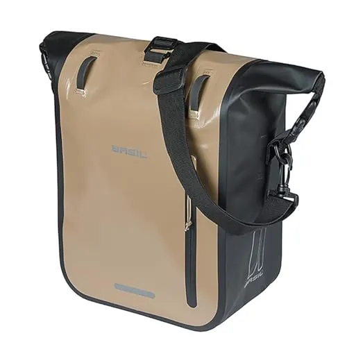 Basil Rivo M Einzeltasche sand/schwarz 12-15L