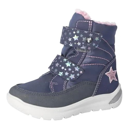 Pepino Gisa Winterstiefel blau 34 EU - Wanderschuhe für Kinder, atmungsaktiv und warm gefüttert mit herausnehmbarer Innensohle, ideal für kalte Tage.