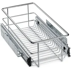 SO-TECH® Teleskopschublade 30 cm - Zubehör für Möbel: Hochwertiger Drahtkorbauszug mit kugelgelagertem Teleskopauszug für einfache Handhabung und maximale Belastbarkeit von 20 kg.