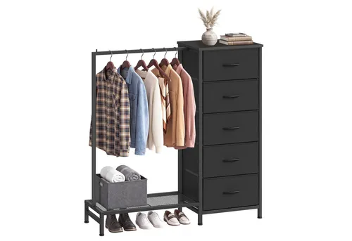 SONGMICS Kleiderständer Schwarz von SONGMICS