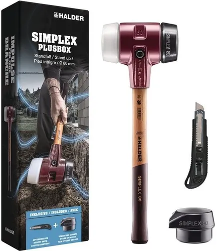 HALDER SIMPLEX Plusbox Standfuß Ø 80 mm von Halder Schonhammer Schonhämmer