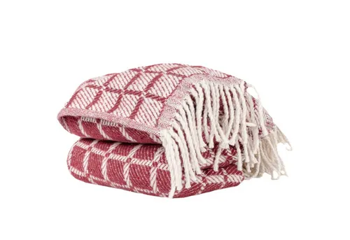 ANRO Plaid Tania Kuscheldecke 150x200cm - Hochwertige Wendedecke in Bordeaux, ideal für gemütliche Abende. Strapazierfähig und pflegeleicht, perfekt für Zuhause oder auf Reisen.