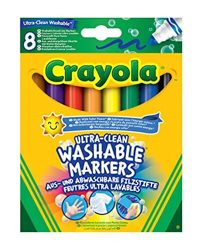CRAYOLA, Filzstifte Kinder Auswaschbar, Bastel Set, Fasermaler Kinder
