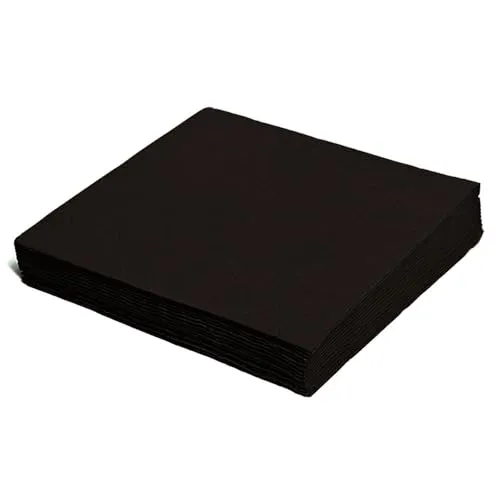 Servietten Restauranttücher Tischservietten PAP 24x24cm 1/4 Falz 2-lagig nach Wahl (Schwarz) 250