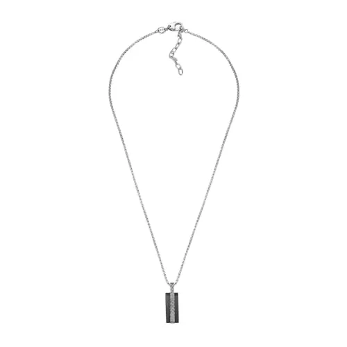 Skagen Herren-Edelstahl-Halskette mit Karabinerverschluss - Ketten für Herren, stilvolle Edelstahl-Halskette mit poliertem Finish und sicherem Karabinerverschluss für elegantes Tragen.