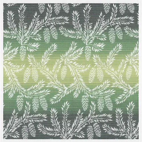Ekelund Tischdecke Frostgren 75x75 cm aus 100% Baumwolle - Elegante, grüne Tischdecke für festliche Anlässe, gewebtes Muster, GOTS-zertifiziert für geprüfte Qualität, ideal für Weihnachten.