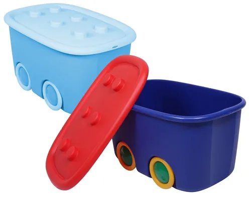ONDIS24 Spielzeugaufbewahrungsbox 2er Set mit großen Rädern von Ondis24