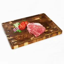 Zayiko Schneidebrett aus massivem Akazienholz mit Saftrinne, extragroß - Schneidebrett aus massivem Akazienholz mit praktischer Saftrinne, ideal für Zayiko und Wakoli Damastmesser. Perfekt für eine saubere Küche und eine lange Lebensdauer Ihrer Messer.