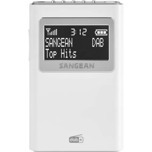 Sangean DPR-39 Taschenradio DAB+ & UKW in Weiß - Kompaktes DAB+ & UKW Taschenradio, ideal für unterwegs mit erstklassigem Sound und langer Batterielaufzeit.