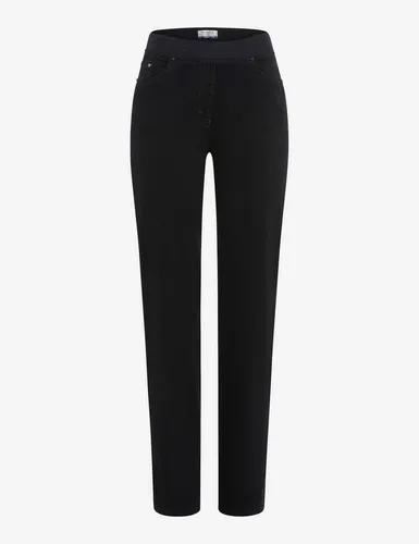 Raphaela by Brax Style Pamina Navy 46K - Schmale Pull-On Hose - Damen-Jeanshose mit elastischem Dehnbund und veredelten Swarovski-Elements für einen eleganten Look und optimalen Tragekomfort.