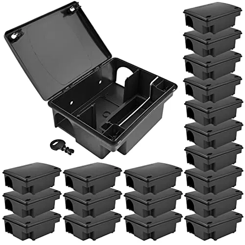 Petigi Rattenköderstation Set – Effektive Köderbox für Garten und Haus