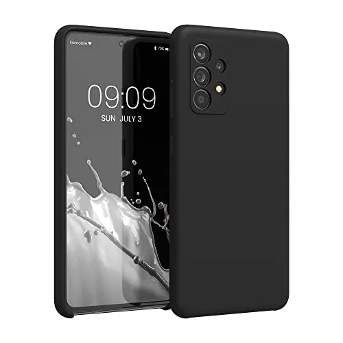 kwmobile Handyhülle für Samsung Galaxy A52 / A52 5G / A52s 5G Hülle - Case Silikon - Kabelloses Laden - Schutzhülle Cover in Schwarz