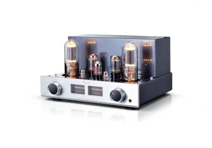 Cayin Jazz 100 Röhren-Vollverstärker mit Bluetooth und Single-Ended-Triode mit 805A Röhren, silber