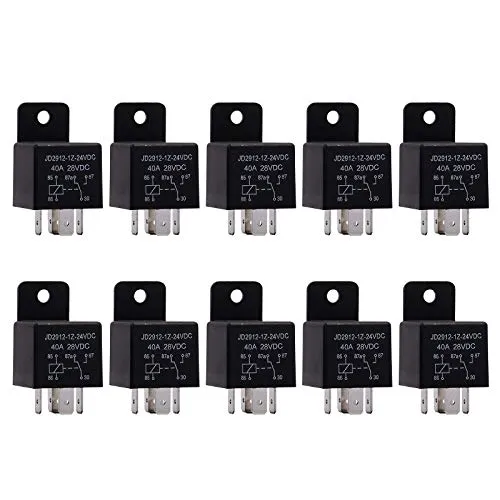 Ehdis 10 Stück 24V 40A Auto Relais 5 Pin