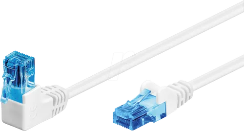 GOOBAY 51539 - Patchkabel Cat.6a U/UTP gewinkelt / gerade, 5 m