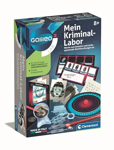 Galileo Lab Mein Kriminal-Labor - Detektiv-Set für Kinder ab 8 Jahren, fördert Kreativität und Wissenschaftsinteresse mit spannenden Ermittlungen