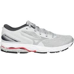 Mizuno Wave Prodigy 5 Damen Neutralschuh - Grau/Blau, Größe 42,5 - Vielseitiger Laufschuh für Damen, ideal für Anfänger und erfahrene Läufer. Hohe Atmungsaktivität und optimale Dämpfung sorgen für Komfort und Freude beim Laufen.