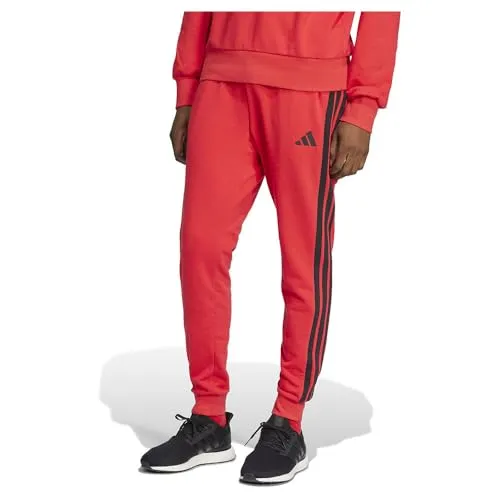 ADIDAS Herren Hose Essentials 3-Streifen French Terry in rot von adidas