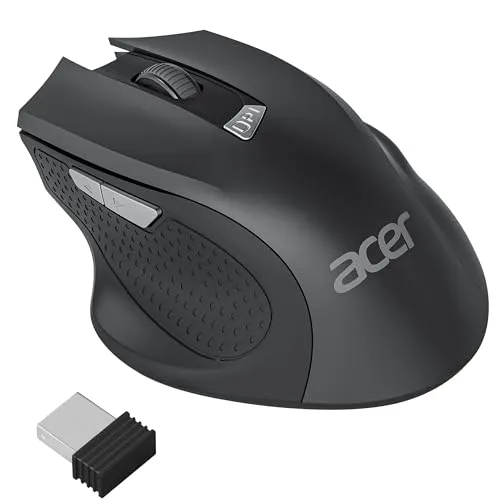Acer Kabellose Ergonomische PC Maus mit 3 DPI-Einstellungen