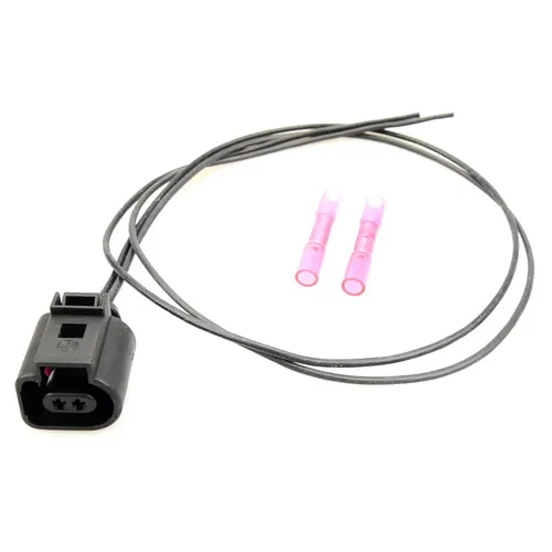 GEWIE® Ersatzstecker Kabelbaum 2-polig Buchse Audi VW 1J0973702 Silikonkabel