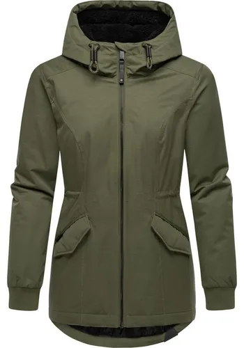 Ragwear Winterjacke Dowey Warm Rain - Wasserdichte Damenjacke in Olivgrün XXXL - Funktionsjacken, wasserdicht und winddicht mit 11000 mm Wassersäule, ideal für kalte Wintertage und aktive Outdoor-Aktivitäten.