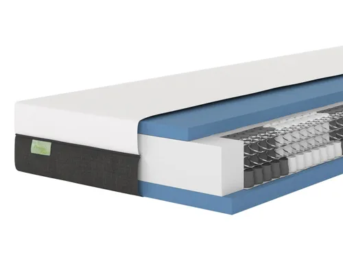 DREAMSTAR Premium 7-Zonen Taschenfederkern Matratze H4 - 90 x 190 cm - Ergonomische Matratze mit 1000er Tonnentaschenfederkern für optimale Körperanpassung. Hygienischer Bezug, abnehmbar und bis 60°C waschbar für ein angenehmes Schlafklima.