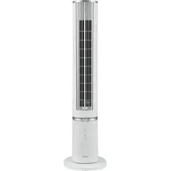 Midea Aroma-Turmventilator MFZ402R0BPW, 45 W, 4 Geschwindigkeiten, Timer, Oszillationen, Aroma-Diffusor, Weiß - Weiß