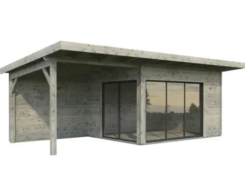 Gartenhaus Palmako Andrea 11,2+7,9 m² mit Schiebetür