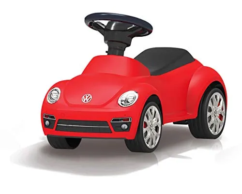 JAMARA 460407 - Rutscher VW Beetle, originalgetreue Optik mit Kippschutz und Hupe am Lenkrad, ideal für kleine Abenteurer