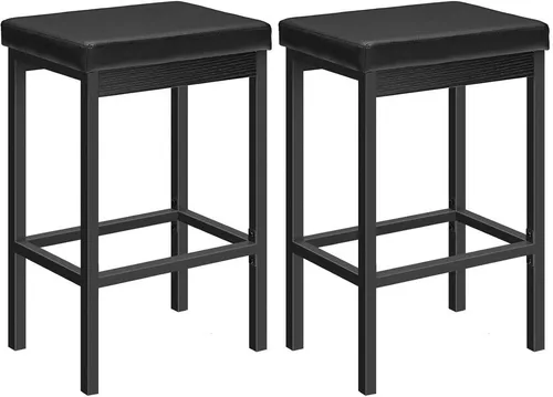 Hoobro Barhocker 2er-Set mit gepolsterter Sitzfläche, 63 cm hoch