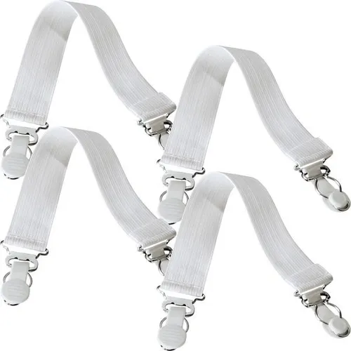 Wenko Betttuchspanner 4er Pack 29 x 2,5 x 2,5 cm  in weiß von WENKO