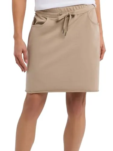 Elbsand Damen Sweat Mini Rock ESWMara 70827 00 Camel (2180) S