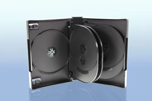 DVD Hülle / 10fach 10er DVD Box/Farbe: schwarz