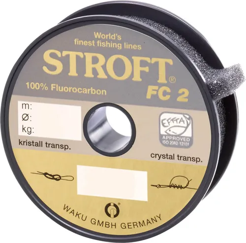 Stroft FC2 100m 0,40mm 11,5kg Angelschnur - Hochwertige Fluorkohlenwasserstoffschnur, ideal für präzises Angeln mit hoher Abriebfestigkeit und kaum Sichtbarkeit im Wasser.