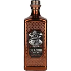 The Deacon Blended Scotch Whisky - Whisky, vereint Whiskys aus Speyside und Islay für einen komplex-rauchigen Geschmack mit Orangen- und Gewürznoten, abgefüllt in edler kupferfarbener Flasche.