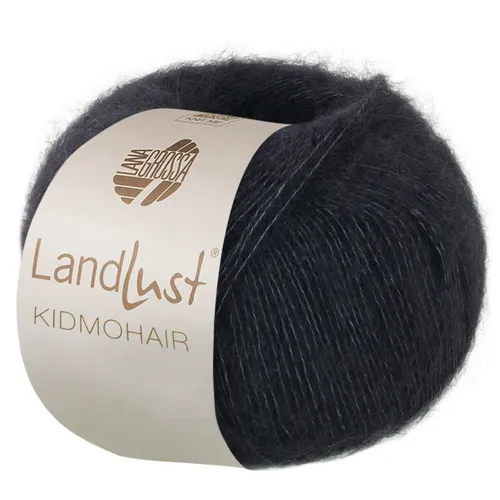Wolle Kreativ! Lana Grossa - Landlust Kidmohair  Fb. 10 anthrazit 25 g