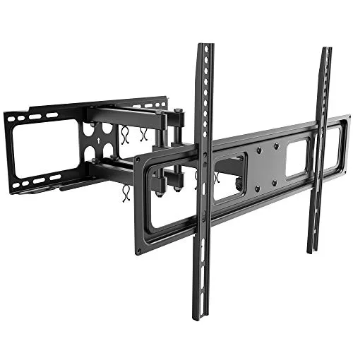 RICOO TV Wandhalterung S5264 für 37–70 Zoll - Schwenkbare & Neigbare Halterung - TV-Wandhalterung für Flach- & Curved Smart TVs, bis 40 kg belastbar, schwenkbar bis 120° und neigbar für optimale Blickwinkel.