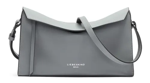 Liebeskind Berlin LORA CALF OPTIC Crossbody S, grigio - Umhängetasche mit elegantem Kalbsleder-Design, ideal für stilbewusste Frauen, die praktische Eleganz schätzen.